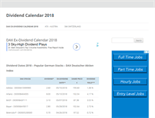 Tablet Screenshot of dividend-calendar.com